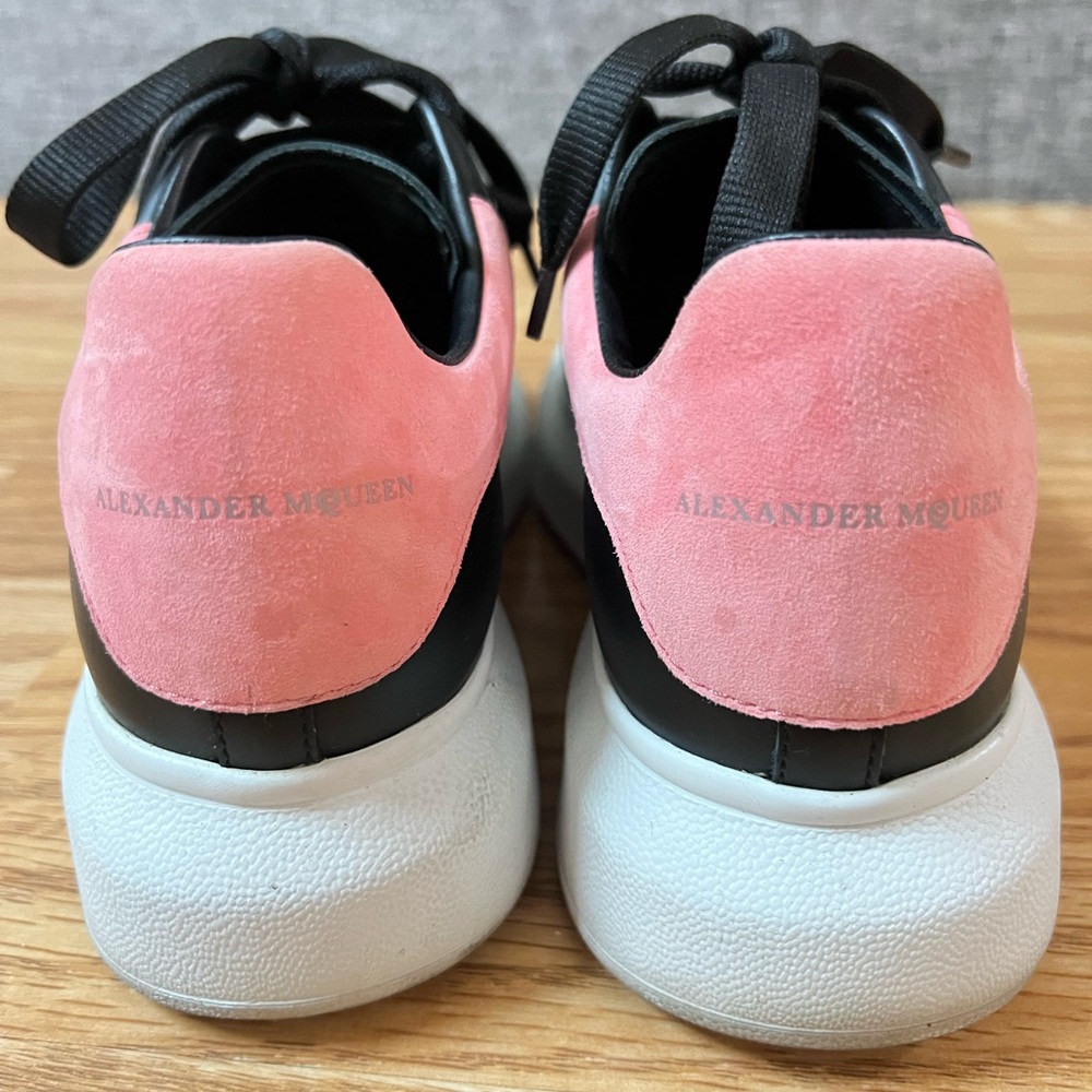 Alexander McQueen Black and Pink Sneakers - Picture 9 of 11